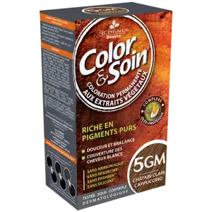 Acheter COLOR&SOIN Kit coloration permanente 5GM châtain clair cappucino à Fontenay-sous-Bois