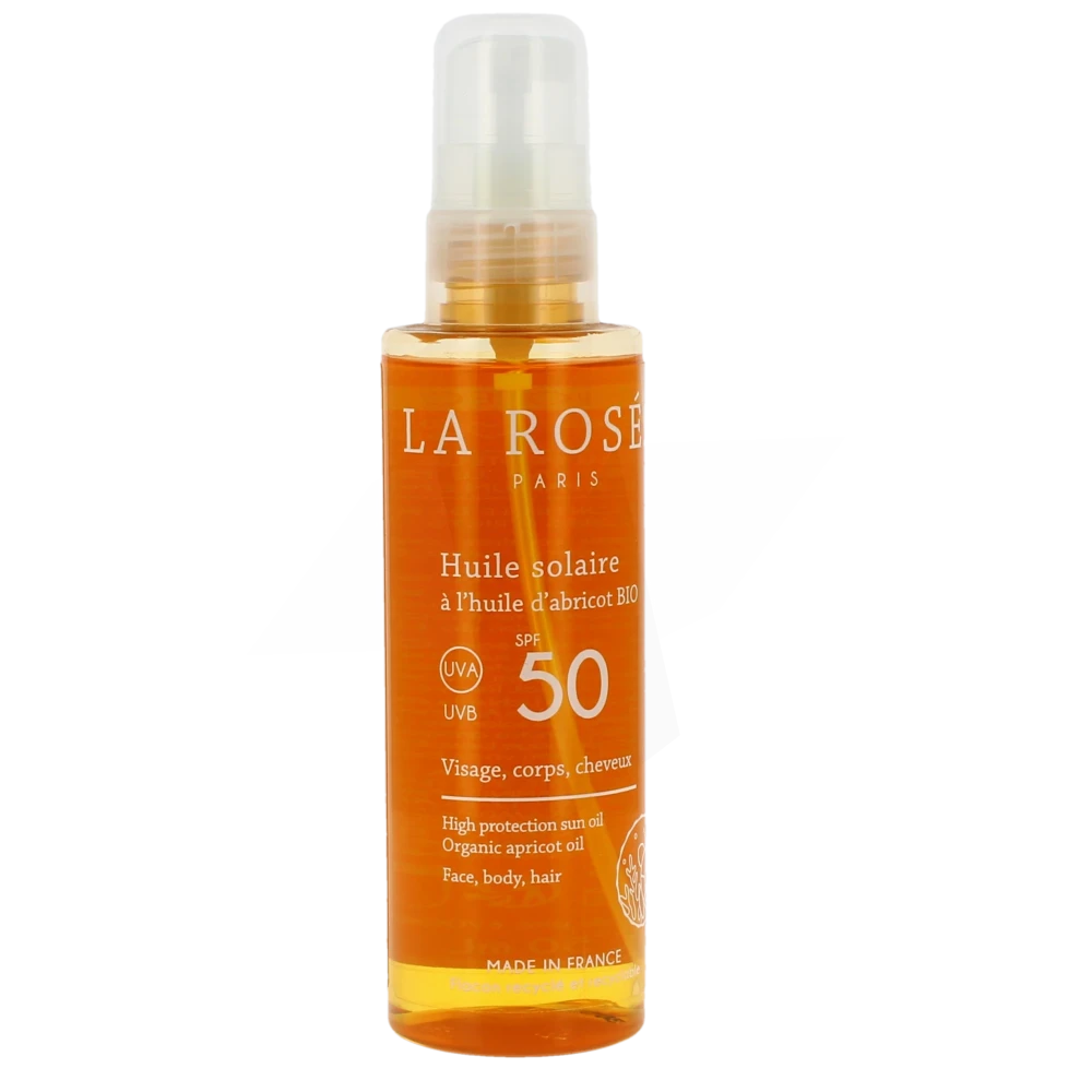La Rosée Solaire Spf50 Huile à Huile D'abricot Bio Spray De 150 Ml