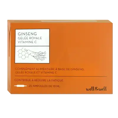 Well&well Ginseng Gelée Royale Vitamine C à Paris