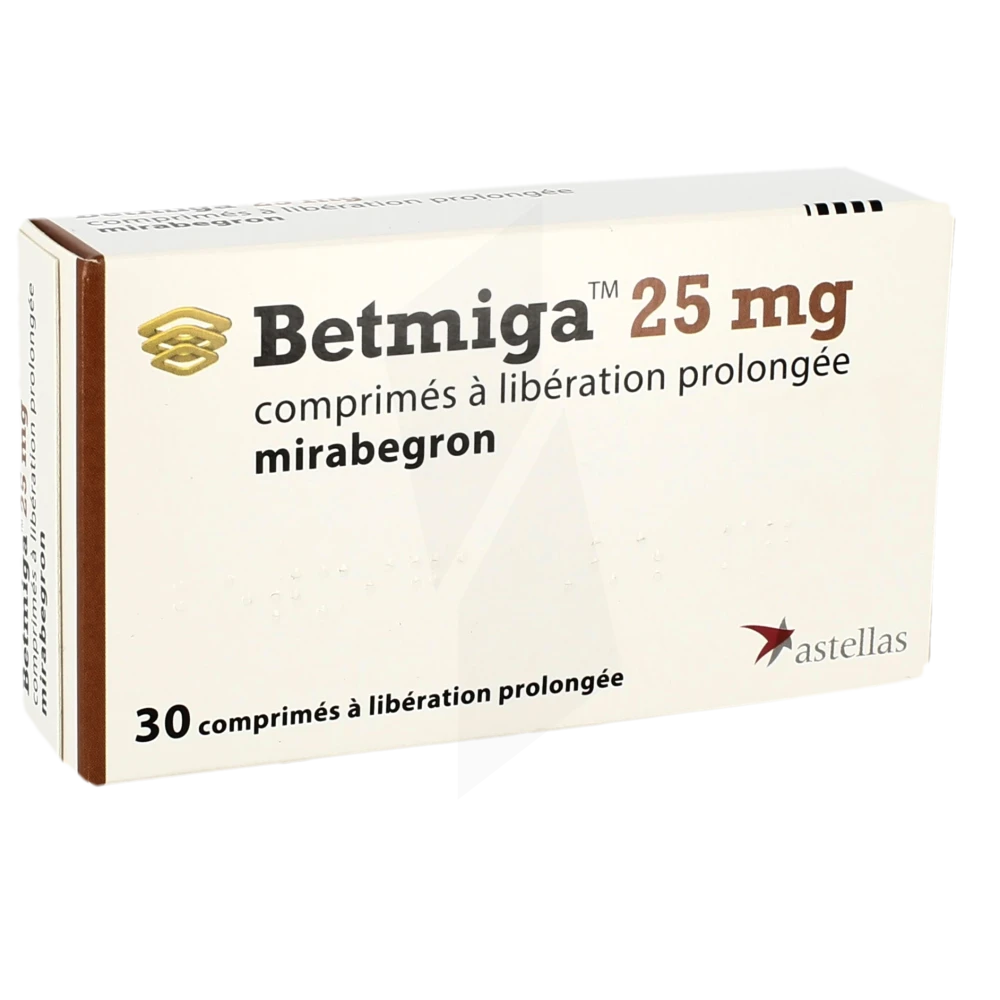 Betmiga 25 Mg, Comprimé à Libération Prolongée