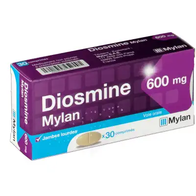 Diosmine Mylan 300 Mg, Comprimé Pelliculé à Paris