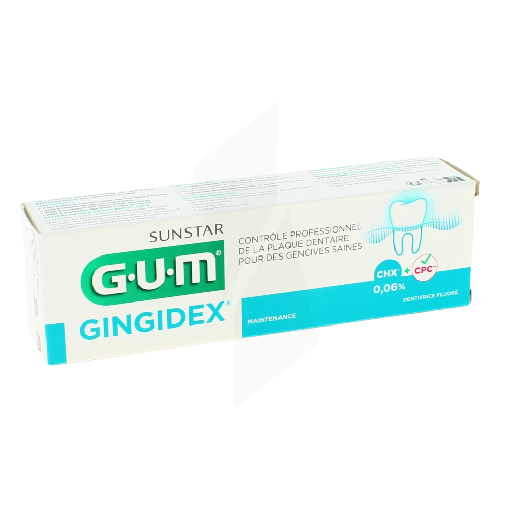 Gum Gingidex 0,06% Gel Dentifrice Gencives Maintenance T/75ml