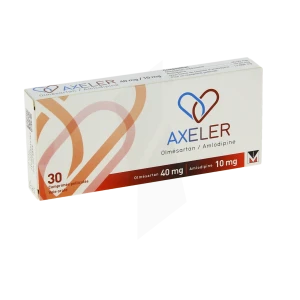 Axeler 40 Mg/10 Mg, Comprimé Pelliculé