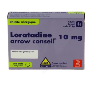 Loratadine Arrow Conseil 10 Mg, Comprimé
