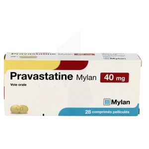 Pravastatine Viatris 40 Mg, Comprimé Pelliculé