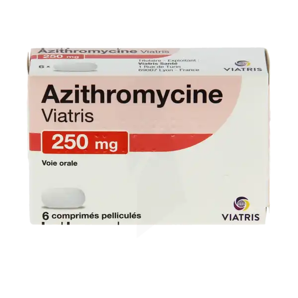 Azithromycine Viatris 250 Mg, Comprimé Pelliculé