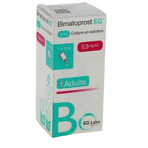 Bimatoprost Eg 0,3 Mg/ml, Collyre En Solution