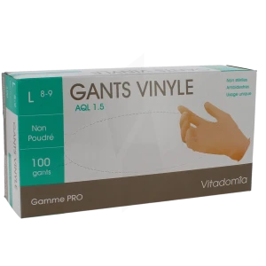 Astech Limited Gant Examen Vinyl Sans Poudre L B/100