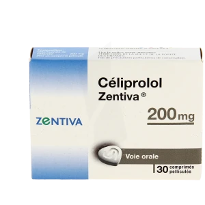 Celiprolol Zentiva 200 Mg, Comprimé Pelliculé