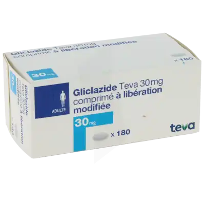 GLICLAZIDE TEVA 30 mg, comprimé à libération modifiée