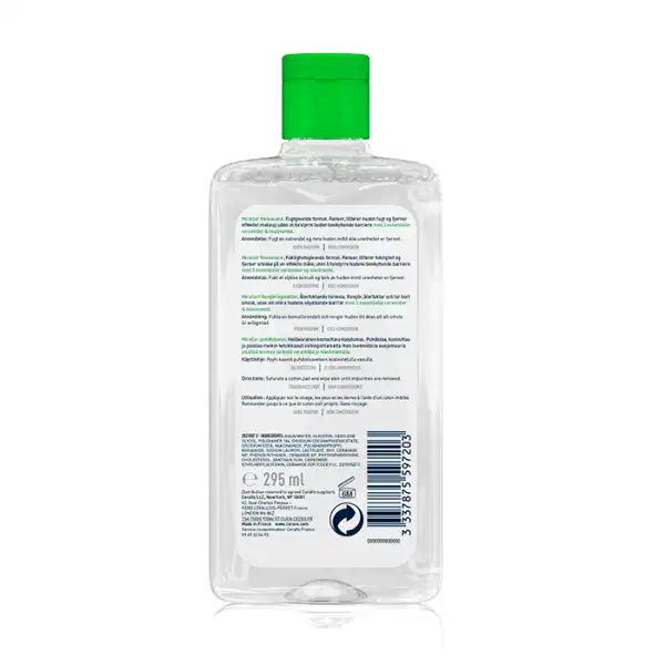 Cerave Eau Micellaire Nettoyante Visage Et Yeux Pour Les Peaux Normales à Sèches Flacon/295ml