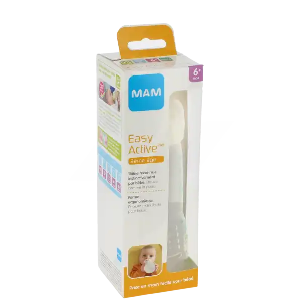 Mam Biberon Easy Active 2ème âge  +6mois 330ml - Vert