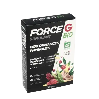 Nutrisanté Force G Stimulant Bio Solution Buvable 20 Ampoules/10ml à ARGENTEUIL
