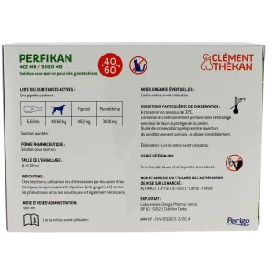 Perfikan 402 Mg/3600 Mg Solution Pour Spot-on Pour Tres Grands Chiens, Solution Pour Spot-on