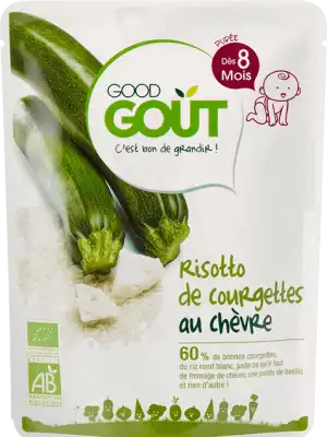 Good Goût Alimentation Infantile Risotto De Courgettes Chèvre Sachet/190g à ANGLET