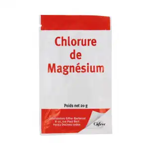 Gifrer Magnésium Chlorure Poudre 50 Sachets/20g à BRUGES