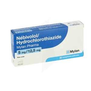 Nebivolol/hydrochlorothiazide Viatris 5 Mg/12,5 Mg, Comprimé Pelliculé