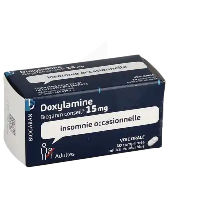 Doxylamine Biogaran Conseil 15 Mg, Comprimé Pelliculé Sécable à LA-RIVIERE-DE-CORPS