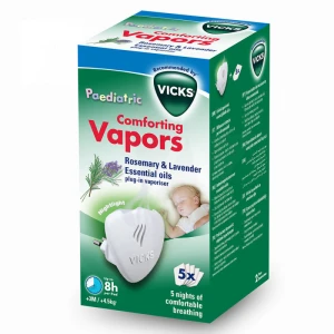 Vicks Comforting Vapors Diffuseur + 5 Tablettes Lavande/romarin