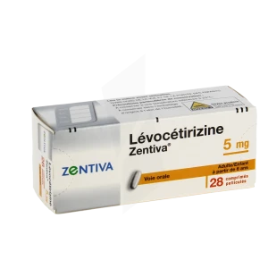 Levocetirizine Zentiva 5 Mg, Comprimé Pelliculé