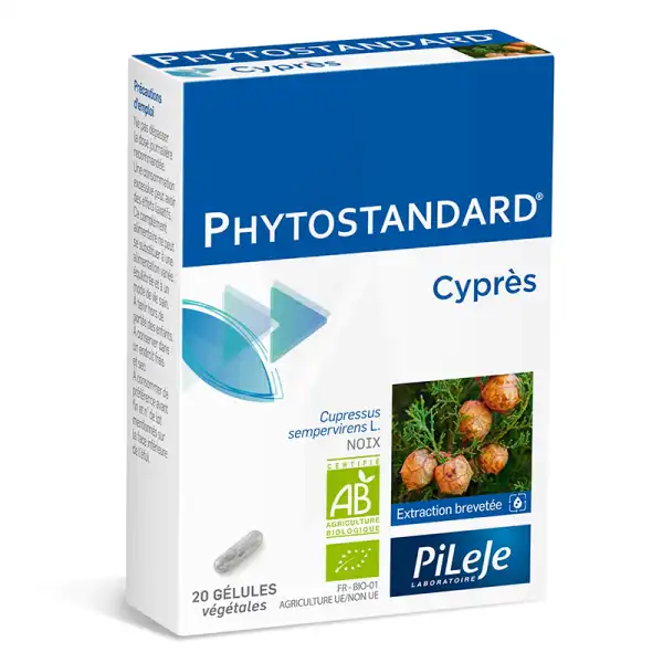 Pileje Phytostandard - Cyprès 20 Gélules Végétales