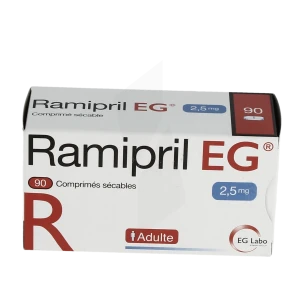 Ramipril Eg 2,5 Mg, Comprimé Sécable