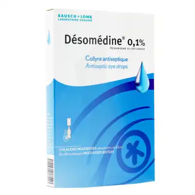 Desomedine 0,1 % Collyre Sol 10fl/0,6ml à BU
