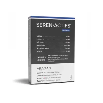 Aragan Synactifs Serenactifs Gélules B/30 à Forbach