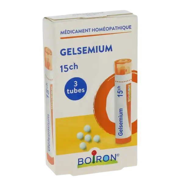 Boiron Gelsemium 15ch Granules 3 Tubes De 4 G