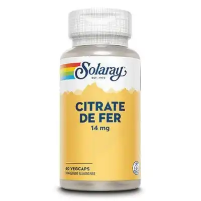 Solaray Fer 14 Mg Capsules Végétales B/60 à ANGLET