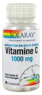 Solaray Vitamine C 1000 Mg 30 ComprimÉs à LIEUSAINT