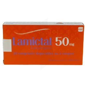 Lamictal 50 Mg, Comprimé Dispersible Ou à Croquer