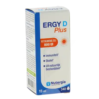Nutergia Ergy D Plus Vitamine D3 800 Ui 15 Ml à LACROIX-FALGARDE