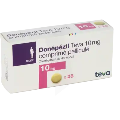 Donepezil Teva 10 Mg, Comprimé Pelliculé à Nice