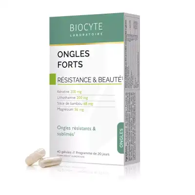 Biocyte Ongles Forts Gélules B/40 à Poitiers