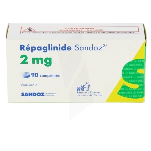 Repaglinide Sandoz 2 Mg, Comprimé