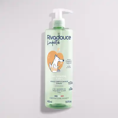Rivadouce Loupiots Gel douche 3 en 1 chapeau l'Abricot Fl pompe/400ml