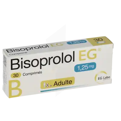 Bisoprolol Eg 1,25 Mg, Comprimé à Abbeville