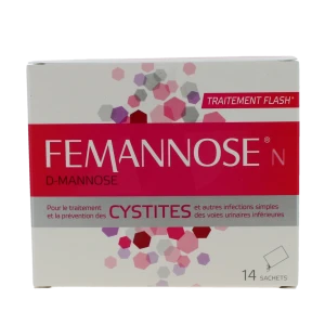 Femannose N D-mannose Poudre Solution Buvable 14 Sachets/4g