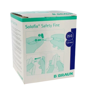 Solofix Safety Fine Auto-piqueur à Usage Unique B/200