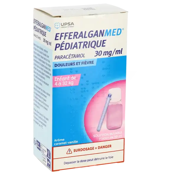 Efferalganmed Pediatrique 30 Mg/ml, Solution Buvable