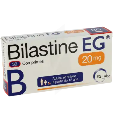 Bilastine Eg 20 Mg, Comprimé à Abbeville