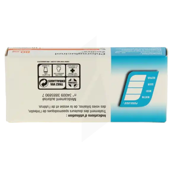 Phloroglucinol Zentiva 80 Mg, Comprimé Orodispersible