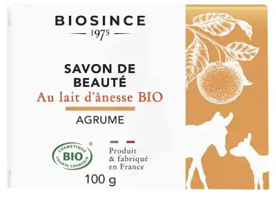 Biosince 1975 Savon De Beauté Lait D'Ânesse Bio Agrumes 100g à Nîmes