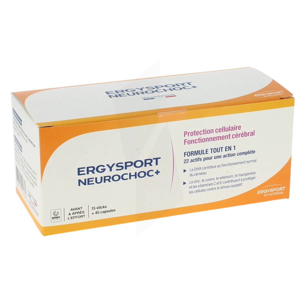 Ergysport Neurochoc+ Pdr Et Capsule 15sticks+45