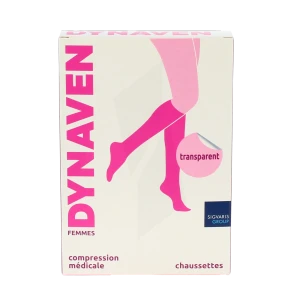 Sigvaris Dynaven Transparent Chausettes Morpho- Classe 2 Femme Beige Clair Normal Xl
