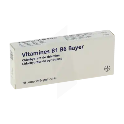 Vitamine B1 B6 Bayer, Comprimé Pelliculé à Bordeaux