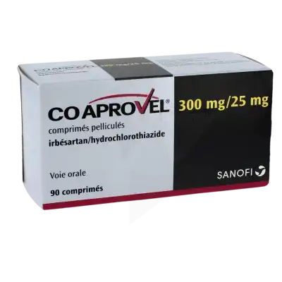 Coaprovel 300 Mg/25 Mg, Comprimé Pelliculé à Bressuire