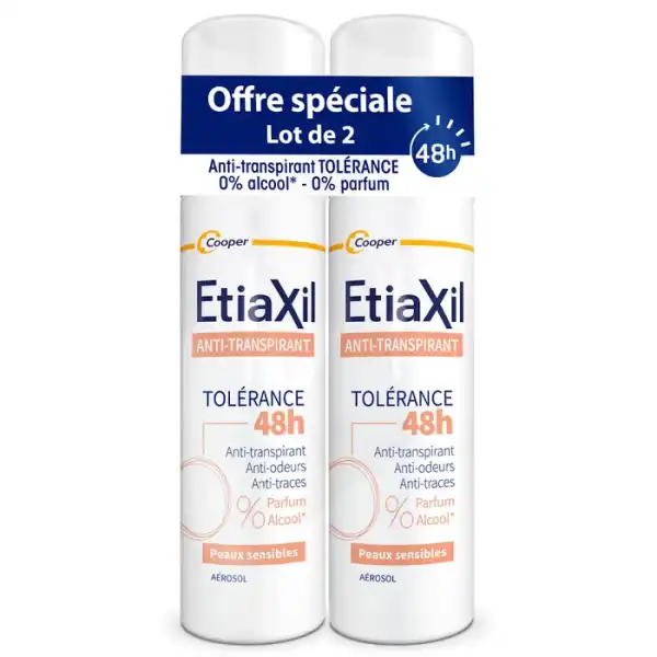 Etiaxil Antitranspirant Tolerance Déodorant 48h 2aéros/150ml