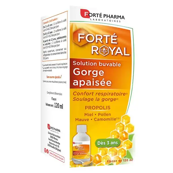 Forte Royal Solution Buvable Gorge Apaisée Fl/120ml